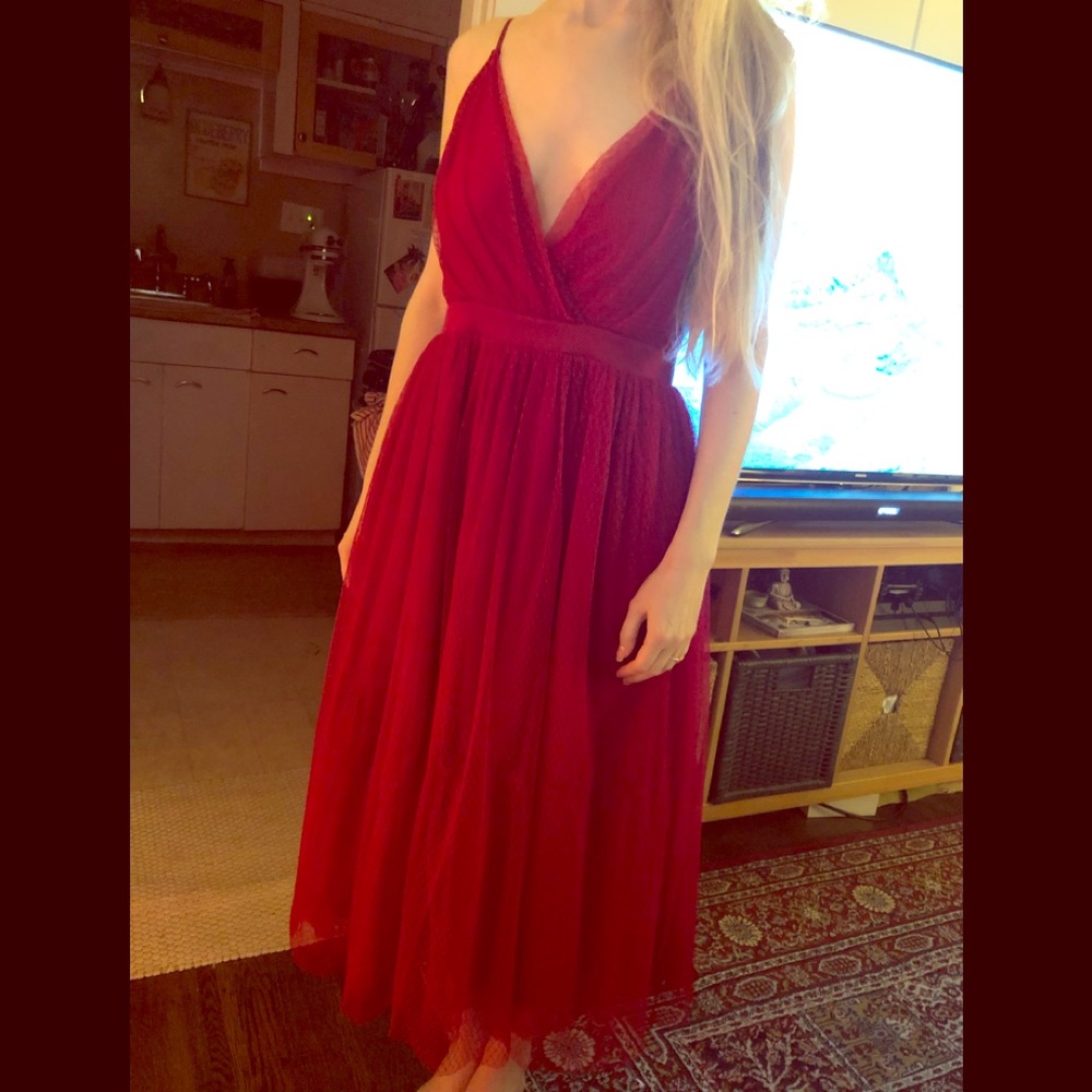Red Tulle Dress
